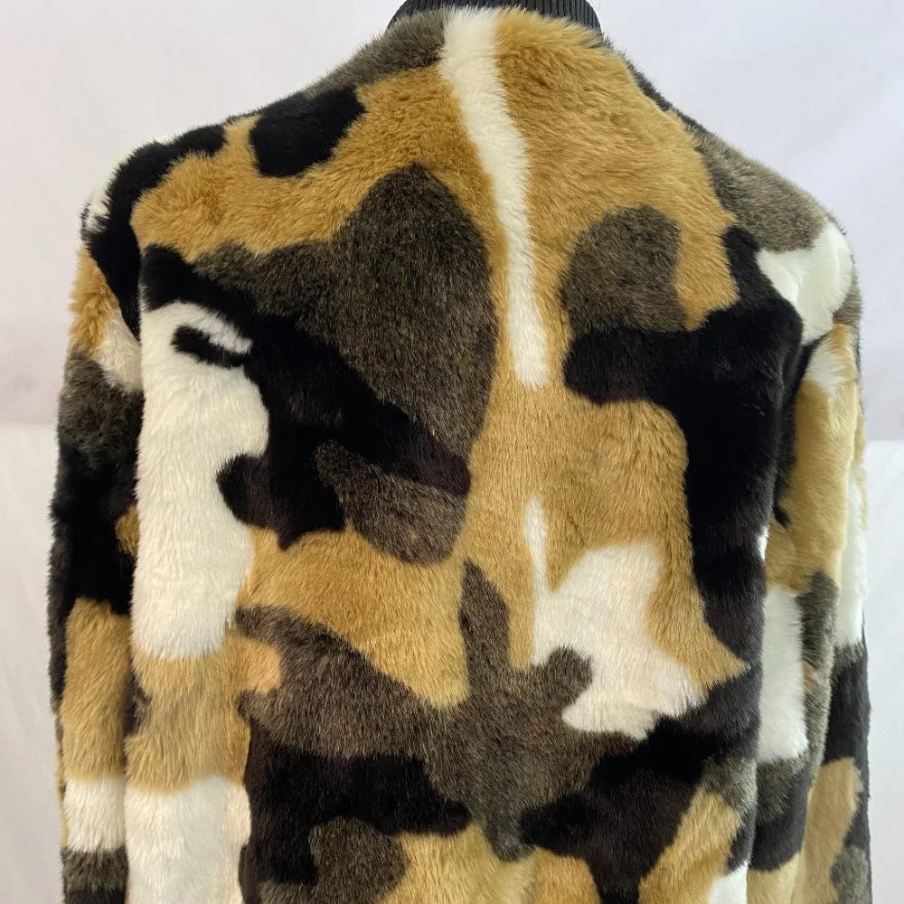 Bagatelle Multicolor Faux Fur Lined Jacket NWOT Women's Size Large - Picture 4 of 16